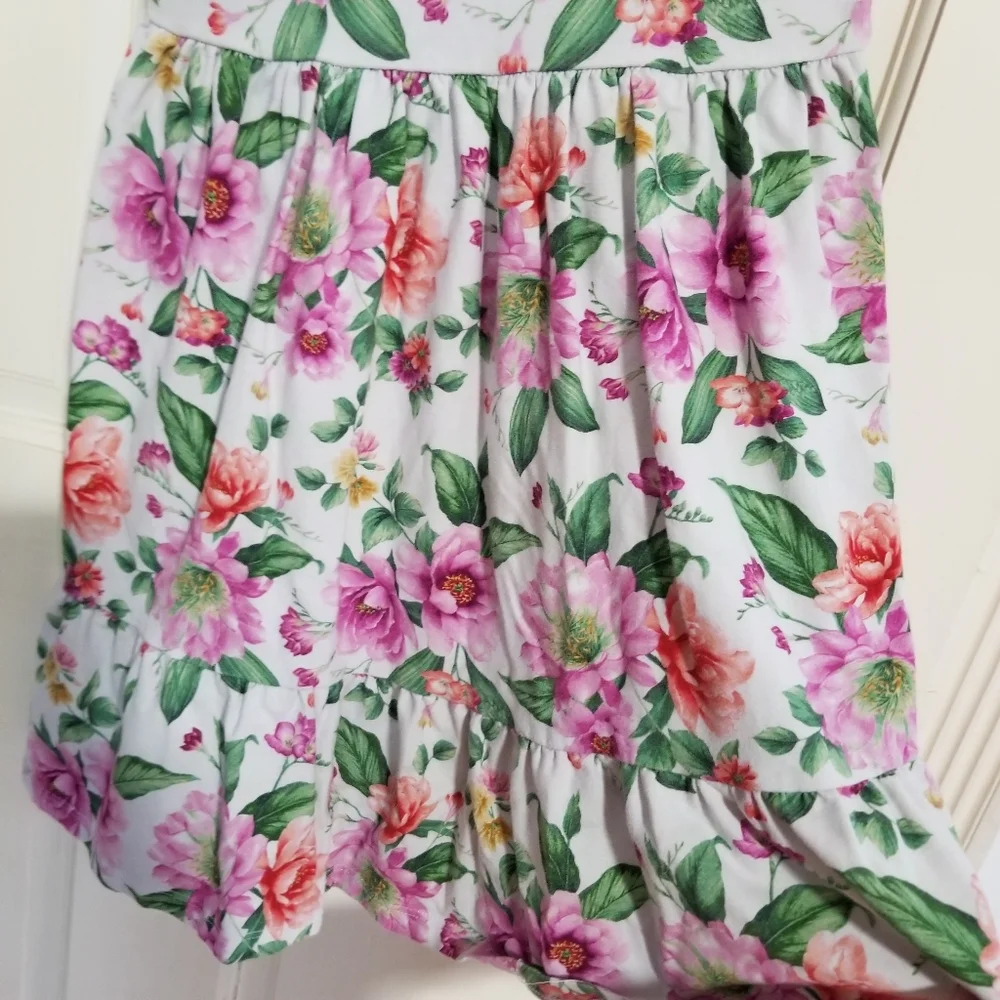 Janie and Jack Pink and White Halter Sundress Little girl size 8 ((C15)